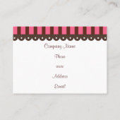 Visitekaartjes voor gebak (Achterkant)