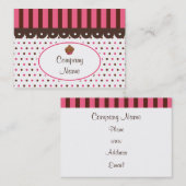 Visitekaartjes voor gebak (Voorkant / Achterkant)