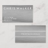 Visitekaartjes voor geborsteld titaanmetaal (Voorkant / Achterkant)