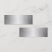 Visitekaartjes voor geborstelde metalen kijken (Voorkant / Achterkant)