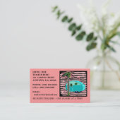 Visitekaartjes VOOR GEKANNDE HAM VINTAGE-REIZERS (Staand voorkant)