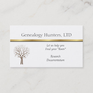 VISITEKAARTJES VOOR GENEALOGIST ONDERZOEK