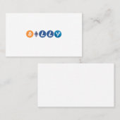 Visitekaartjes voor gepersonaliseerde cryptocurren (Voorkant / Achterkant)