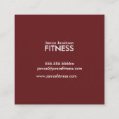 Visitekaartjes voor gevlekte fitness (Achterkant)