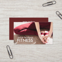 Visitekaartjes voor gevlekte fitness
