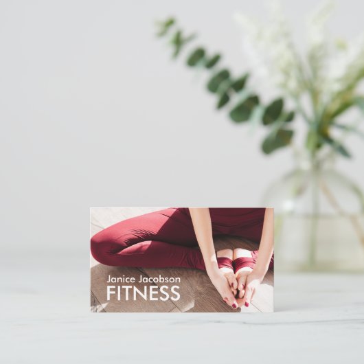 Visitekaartjes voor gevlekte fitness (Staand voorkant)