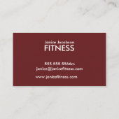 Visitekaartjes voor gevlekte fitness (Achterkant)