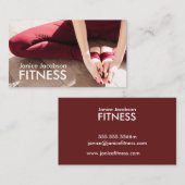 Visitekaartjes voor gevlekte fitness (Voorkant / Achterkant)