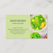 Visitekaartjes voor gezondheid/voedsel/Tea Green B (Achterkant)