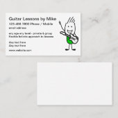 Visitekaartjes voor gitaarlessen (Voorkant / Achterkant)