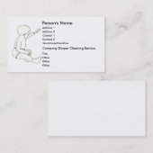 Visitekaartjes voor goedkopere reinigingsservice (Voorkant / Achterkant)