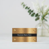 Visitekaartjes voor Gold Metal Construction Servic (Staand voorkant)