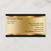 Visitekaartjes voor goudbeleggingen (Voorkant)