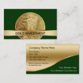 Visitekaartjes voor goudbeleggingen (Voorkant / Achterkant)