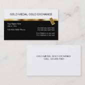 Visitekaartjes voor goudbeleggingen van de klasse (Voorkant / Achterkant)