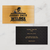 Visitekaartjes voor goudlaslogans (Voorkant / Achterkant)