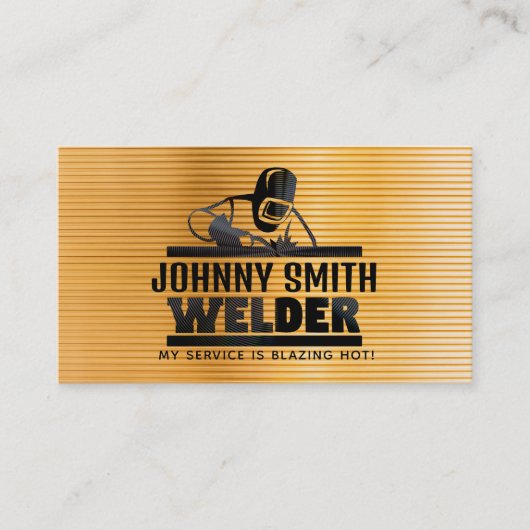 Visitekaartjes voor goudlaslogans (Voorkant)