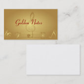 Visitekaartjes voor goudMuzieknoten (Voorkant / Achterkant)