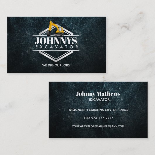 Visitekaartjes voor graafslogans (Voorkant / Achterkant)