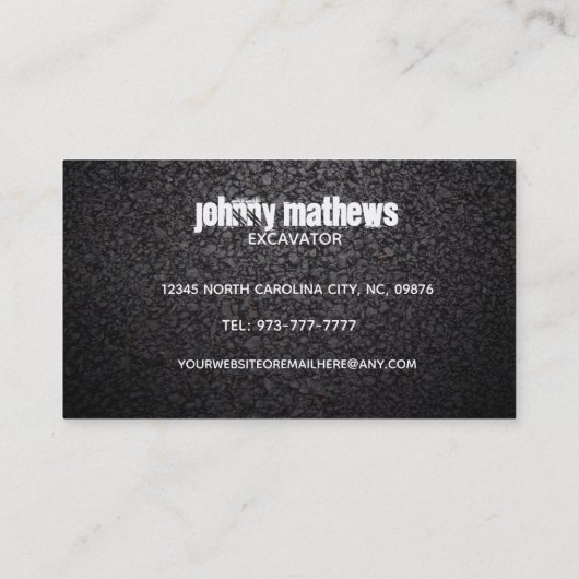 Visitekaartjes voor graafslogans (Achterkant)