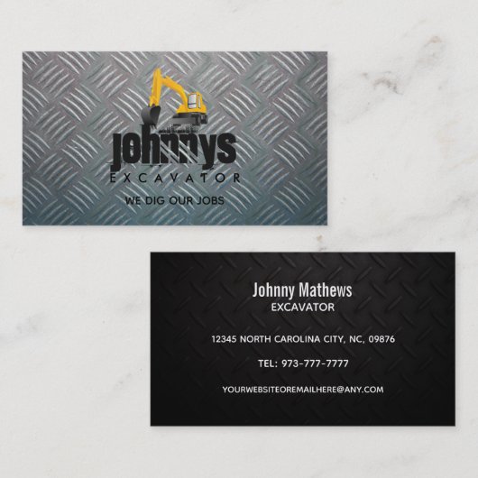 Visitekaartjes voor graafslogans (Voorkant / Achterkant)