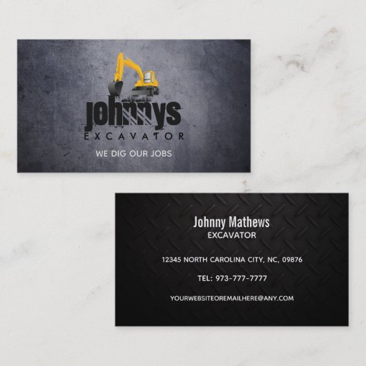 Visitekaartjes voor graafslogans (Voorkant / Achterkant)