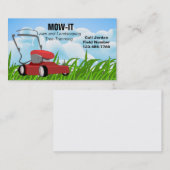 Visitekaartjes voor grasmaaiers en landschapsontwe (Voorkant / Achterkant)