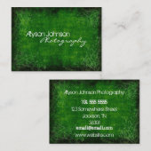 Visitekaartjes voor groene achtergrond (Voorkant / Achterkant)