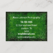 Visitekaartjes voor groene achtergrond (Achterkant)