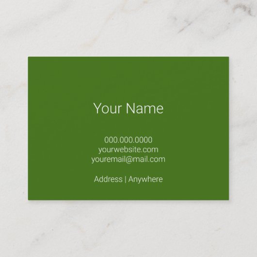 Visitekaartjes voor groene bosbrug (Achterkant)