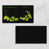 Visitekaartjes voor groene en gele ijsheek (Voorkant / Achterkant)