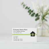 Visitekaartjes voor groene gebouwen (Staand voorkant)