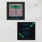 Visitekaartjes voor groene libellen (Voorkant / Achterkant)