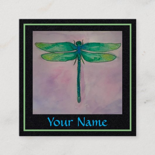 Visitekaartjes voor groene libellen (Voorkant)