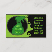 Visitekaartjes voor groene, schone artistieke rein (Achterkant)