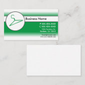 Visitekaartjes voor groene witte vervaging van kle (Voorkant / Achterkant)