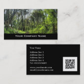 Visitekaartjes voor groene woudpaden (Voorkant / Achterkant)