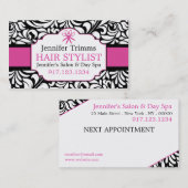 Visitekaartjes voor haarsalon | Schoolschool Afsprakenkaartje (Voorkant / Achterkant)