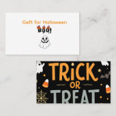 Visitekaartjes voor Halloween (Voorkant / Achterkant)