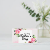 Visitekaartjes voor Happy Mather Day (Staand voorkant)