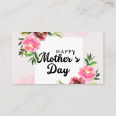 Visitekaartjes voor Happy Mather Day (Achterkant)