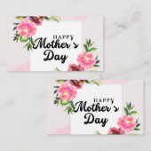 Visitekaartjes voor Happy Mather Day (Voorkant / Achterkant)