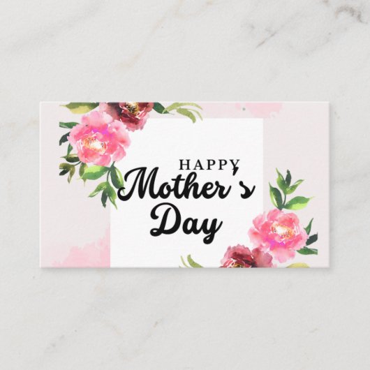 Visitekaartjes voor Happy Mather Day (Voorkant)