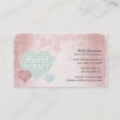 Visitekaartjes voor hartschilfers (Achterkant)