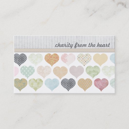 Visitekaartjes voor hartschilfers (Voorkant)