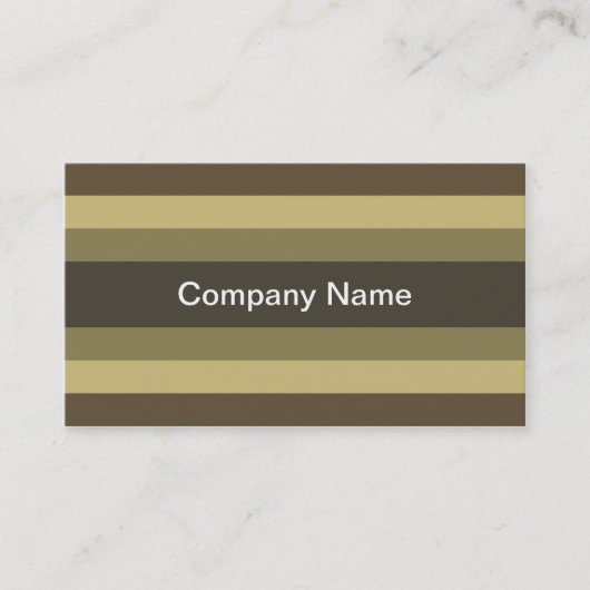 Visitekaartjes voor hedendaagse stripes (Mocha) (Voorkant)