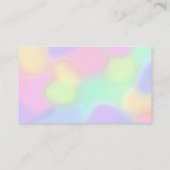 Visitekaartjes voor heldere regenboogkleuren (Achterkant)