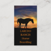 Visitekaartjes voor het aanleggen van paarden (Voorkant)