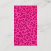 Visitekaartjes voor het afdrukken van luipaarden (Achterkant)