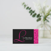 Visitekaartjes voor het afdrukken van luipaarden (Staand voorkant)